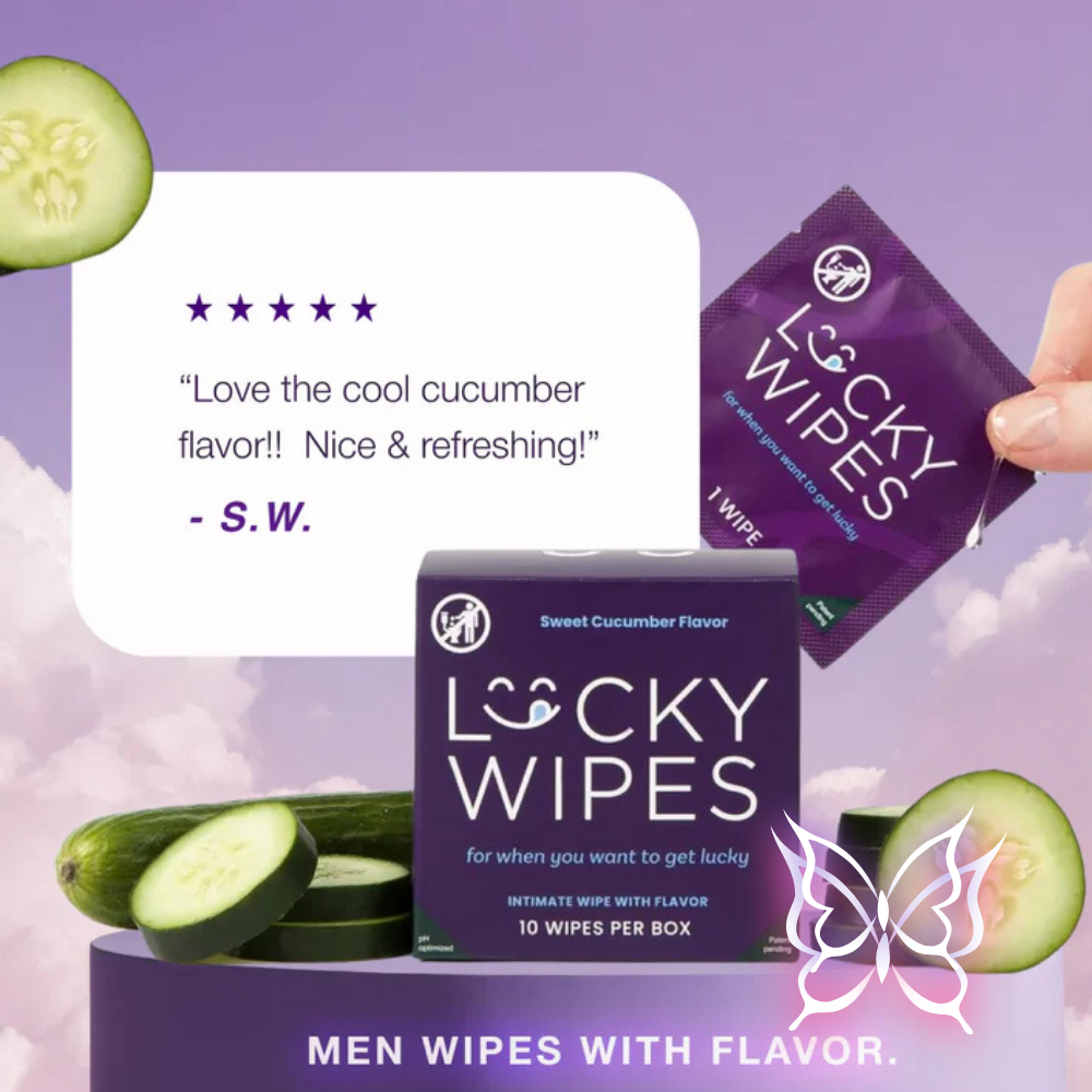 Sweet Cucumber Flavored Lucky Wipes (For HIm)