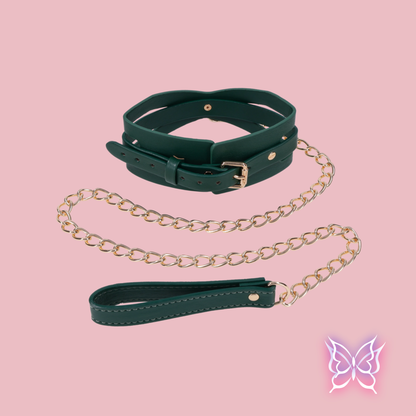 Indica Cutout Collar and Leash