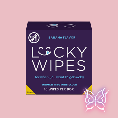 Banana Flavored Lucky Wipes (For Him)