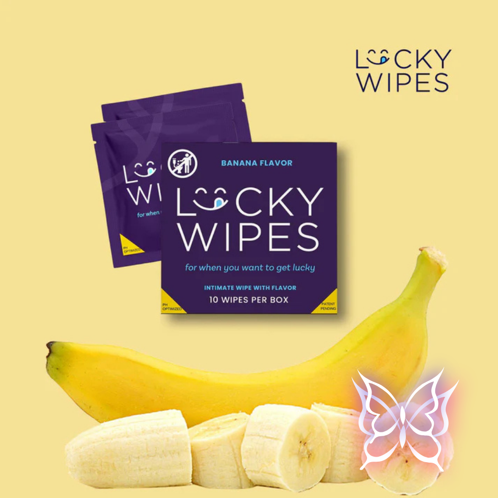 Banana Flavored Lucky Wipes (For Him)