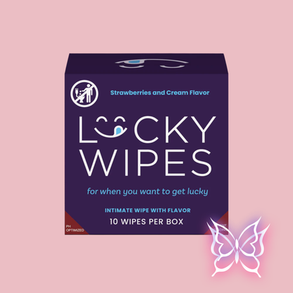 Strawberries & Cream Flavored Wipes (For Him)